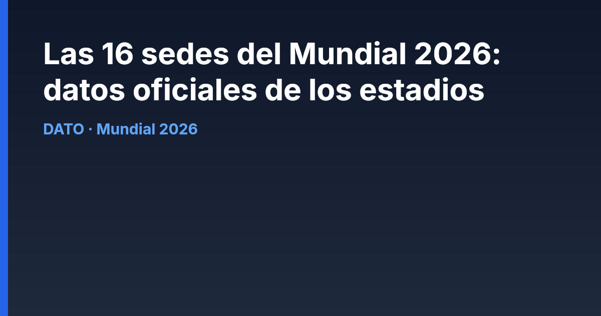 Estadio MetLife en Nueva York, sede de la final de la Copa Mundial 2026